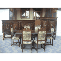Мисливський комплект меблів для столової в стилі РЕНЕСАНС