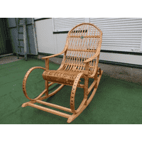 Крісло качалка з лози