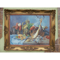 Картина Натюрморт із зайцем,дичиною та фруктами (6223)