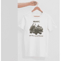 Чоловіча футболка з принтом "Хімарс" XXL, Жіноча, Білий