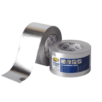 HPX AL 120°С 40мкм - 75мм x 50м - высокотемпературная алюминиевая клейкая лента (алюминиевый скотч)