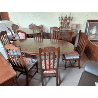 Стіл столовий, розкладний + 6 стільців (6465)