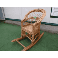 Крісло качалка з лози
