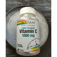 Solaray, Вітамін C поступового вивільнення, 1000 мг, 100 таблеток