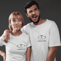 Парні футболки для закоханих "Серце + Завжди поруч"