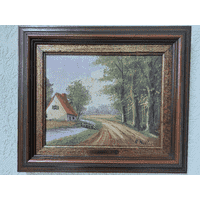 Картина мальована Хатинка в лісі (6717)