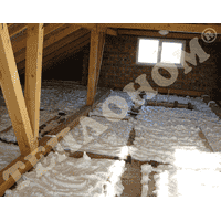 Утеплення горищ заливним пінопластом екоізол. Утеплення горищ заливним пінопластом екоізол.