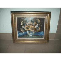 Картина мальована Квіти в вазі (5641)