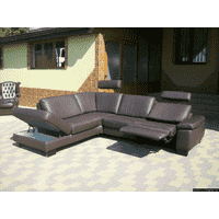 Новий шкіряний кутовий диван HUKLA (5061). ДНІПРО