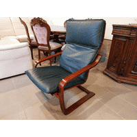 Шкіряне відпочинкове крісло- релакс (6476)