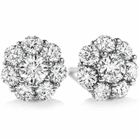 Сережки з діамантами для нареченої