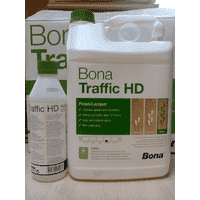 Стійкий поліуретановий паркетний лак Bona Traffic HD 5л двокомпонентний
