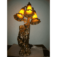 Настільна лампа-статуетка (шпіатр) (4674)