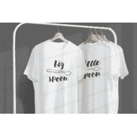 Парні футболки для закоханих  "Ложки"