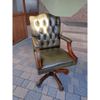 Шкіряне кабінетне крісло Chesterfield (6611)