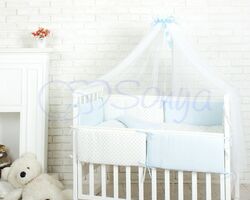 Комплект Маленька Соня Comfort Мрія, голубий з балдахіном Комплект Маленька Соня Comfort Мрія, голубий з балдахіном