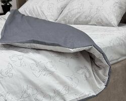 Постільна білизна ШЕМ Сатин з евкаліптовою ниткою розмір євро Постільна білизна ШЕМ Сатин з евкаліптовою ниткою розмір євро