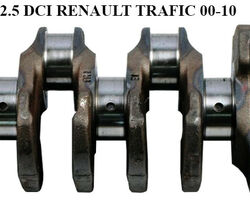 Коленвал стандарт 2.5 DCI RENAULT TRAFIC 00-10 (РЕНО ТРАФИК) (8200590738, 93198113, 4404202, 4413086,