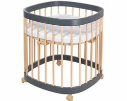 Ліжечко Tweeto 7 в 1, Колір графіт+натуральний Ліжечко Tweeto 7 в 1, Колір графіт+натуральний