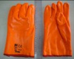 Перчатки флуоресцентные короткие (30см) ПЕСОК.