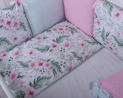 Комплект Маленька Соня Baby Design Premium Flowers без балдахіну