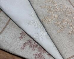 Серветка лляна з вишивккою,60х120 Серветка лляна з вишивккою,60х120