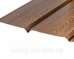 Металевий фальш брус сайдинг металевий під доску золотий дуб Металевий фальш брус сайдинг металевий під доску золотий дуб