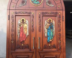 вхідні церковні двері дубові