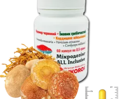 Микродозинг ALL Inclusive Мухомор красный + Ежовик гребенчатый + Кордицепс 60 кап. 50гвоенный 60 капсул по 0,5гр Микродозинг ALL Inclusive Мухомор красный + Ежовик гребенчатый + Кордицепс 60 кап. 50гвоенный 60 капсул по 0,5гр