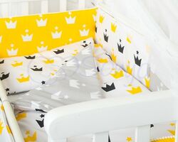 Комплект Маленька Соня Comfort Жовті корони без балдахіну Комплект Маленька Соня Comfort Жовті корони без балдахіну