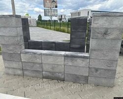 Блоки бетонні для паркану Онікс Блоки бетонні для паркану Онікс