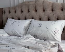 Постільна білизна ШЕМ Сатин з евкаліптовою ниткою розмір євро Постільна білизна ШЕМ Сатин з евкаліптовою ниткою розмір євро