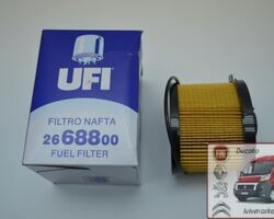 Топливный фильтр Пежо Партнер / Peugeot Partner M49 (1996-2003) 1.9 d (1868 куб.см.) UFI 2668800