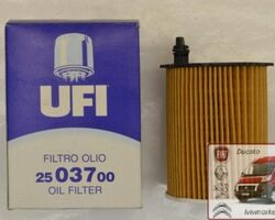 Масляный фильтр Ситроен Джампи / Citroen Jumpy III UFI UF2503700 / 1109 AY