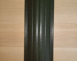 Євроштахети 105 мм Зелений мат 2х сторонній (штахетник металевий) Євроштахети 105 мм Зелений мат 2х сторонній (штахетник металевий)