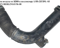 Патрубок воздуха от КВФ к коллектору 1.9D (XUD9) -03 CITROEN BERLINGO 96-08 (СИТРОЕН БЕРЛИНГО) (9605142480)