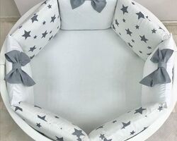 Комплект постільної білизни "BBchic star" сірий Комплект постільної білизни "BBchic star" сірий