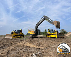 Земляні роботи з гусеничним екскаватором Земляні роботи з гусеничним екскаватором