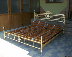 Ліжко металеве (латунь) (5225)
