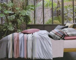 Постільна білизна ШЕМ Сатин з евкаліптовою ниткою розмір євро Постільна білизна ШЕМ Сатин з евкаліптовою ниткою розмір євро