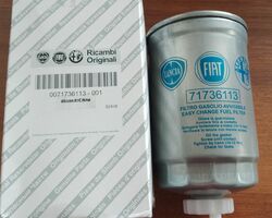 Фильтр топливный под датчик воды на Fiat Ducat 280 (1982-1990) 71736116, 71771751 , 71736113 Фильтр топливный под датчик воды на Fiat Ducat 280 (1982-1990) 71736116, 71771751 , 71736113