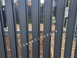 Штахети графіт 115 мм двох сторонній Львів, Стрий, євроштахети металеві на паркан