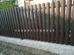 Штахети металеві, штахетник металевий на паркан , євроштахети