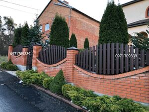 Штахети металеві, євроштахети для паркану