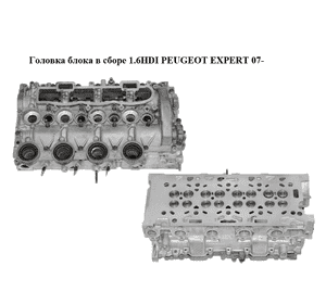 Головка блока в сборе 1.6HDI  PEUGEOT EXPERT 07- (ПЕЖО ЕКСПЕРТ) (9655911480, 9644994680) Головка блока в сборе 1.6HDI  PEUGEOT EXPERT 07- (ПЕЖО ЕКСПЕРТ) (9655911480, 9644994680)