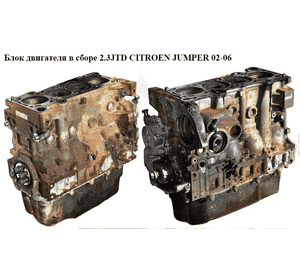 Блок двигателя в сборе 2.3JTD  CITROEN JUMPER 02-06 (СИТРОЕН ДЖАМПЕР) (F1AE0481C, 1609095980)