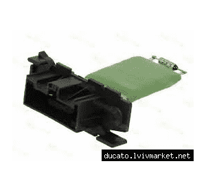 Резистор печки (реостат, регулятор оборотов печки, сопротивление) Fiat Ducato 55702407,DEF008TT