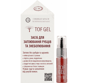 Засіб для загоювання рубців та знеболювання TOF GEL, 15 мл Засіб для загоювання рубців та знеболювання TOF GEL, 15 мл