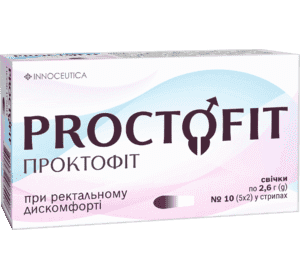 Проктофіт®, свічки при ректальному дискомфорті по 2.6 г №10 Проктофіт®, свічки при ректальному дискомфорті по 2.6 г №10