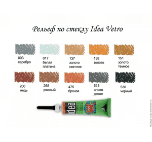 Контур для скла ІДЕА 20мл, прозорий Контур для скла ІДЕА 20мл, прозорий